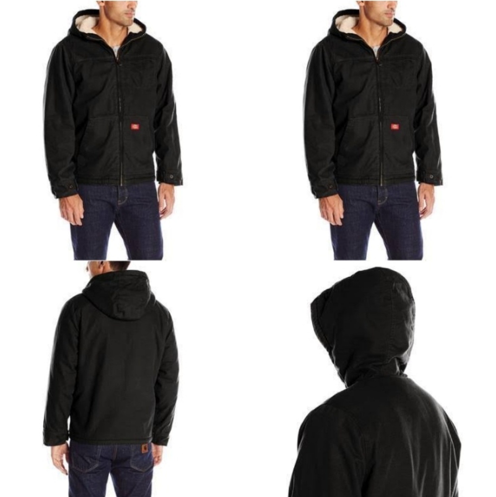 Duck Sherpa Lined Hooded Jacket